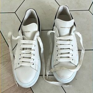 Size 40 white Alexander McQueen sneakers.   Worn twice.